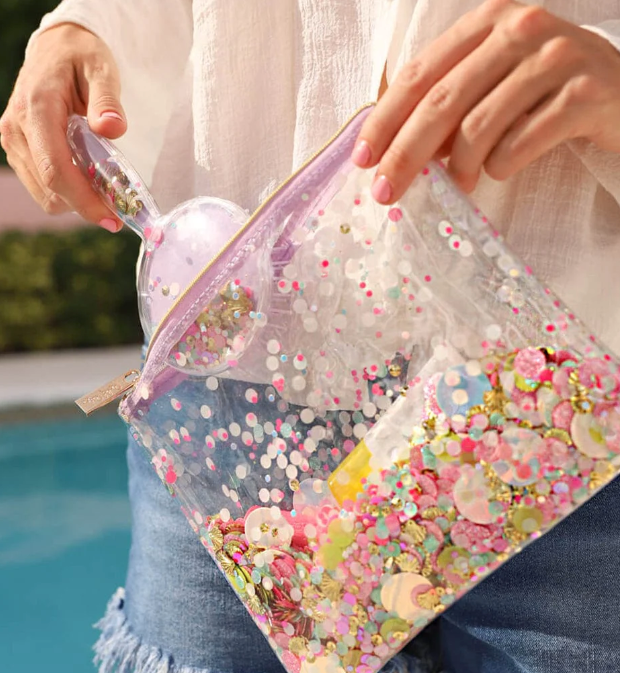 Shell-ebrate Confetti Everything Pouch – belle: a shop for girls