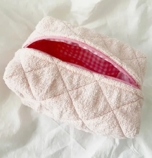 Blush Terry Makeup Bag