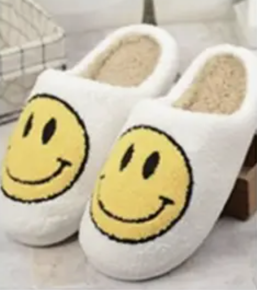 Yellow Smiley Cozy Slippers