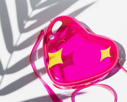 Sparkle Heart Jelly Handbag