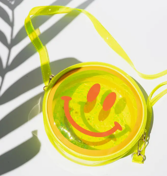 Yellow Smiley Face Jelly Handbag