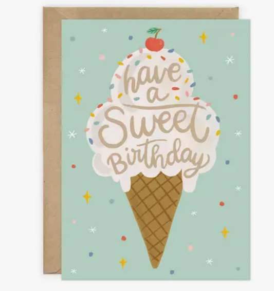 Ice Cream Birthday Card
