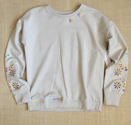 Floral Embroidered Sweatshirt