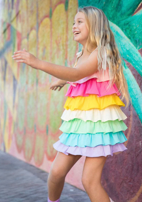 Ruffle Pastel Sun Dress