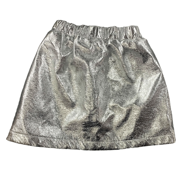 Silver Patch Mini Skirt