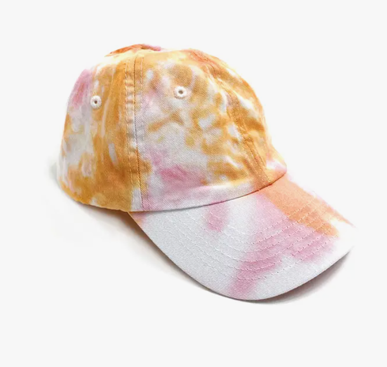 Pink Tie Dye Baseball Cap