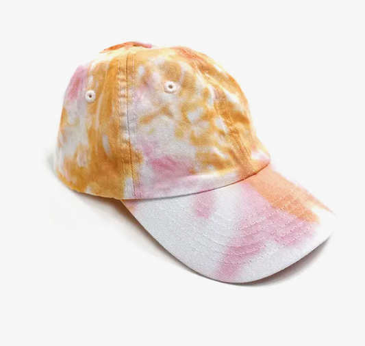 Pink Tie Dye Baseball Cap