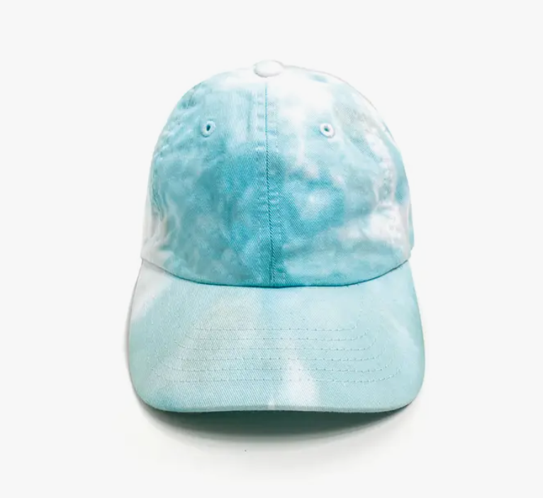 Blue Tie Dye Baseball Cap