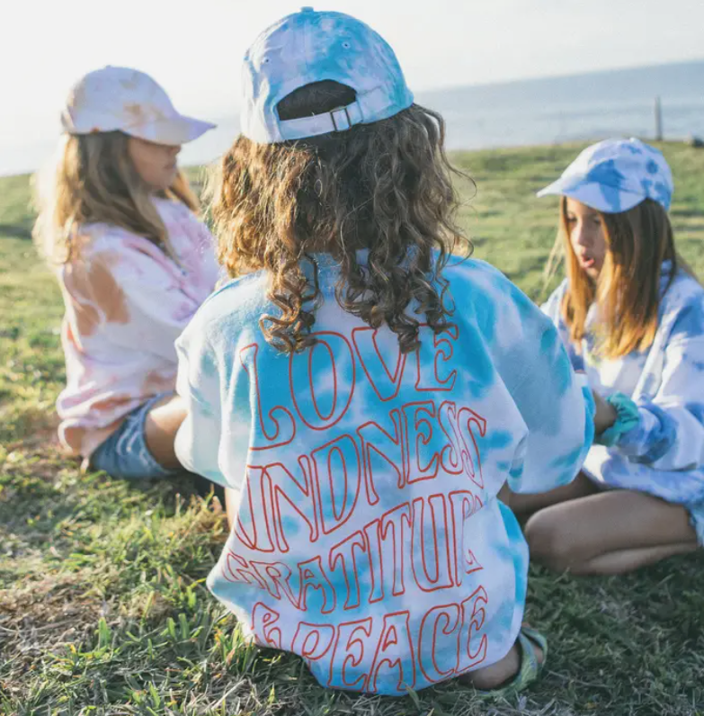 Blue Tie Dye Baseball Cap