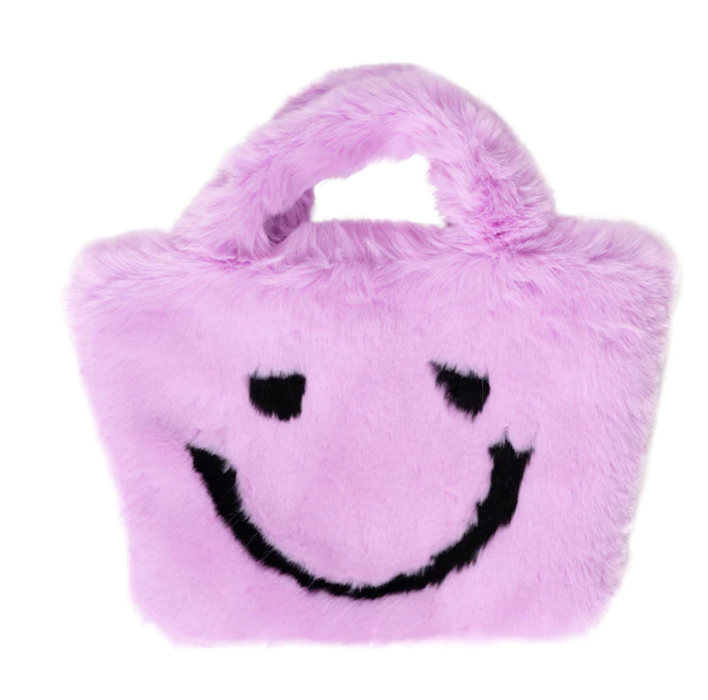 Smiley Face Fuzzy Purse