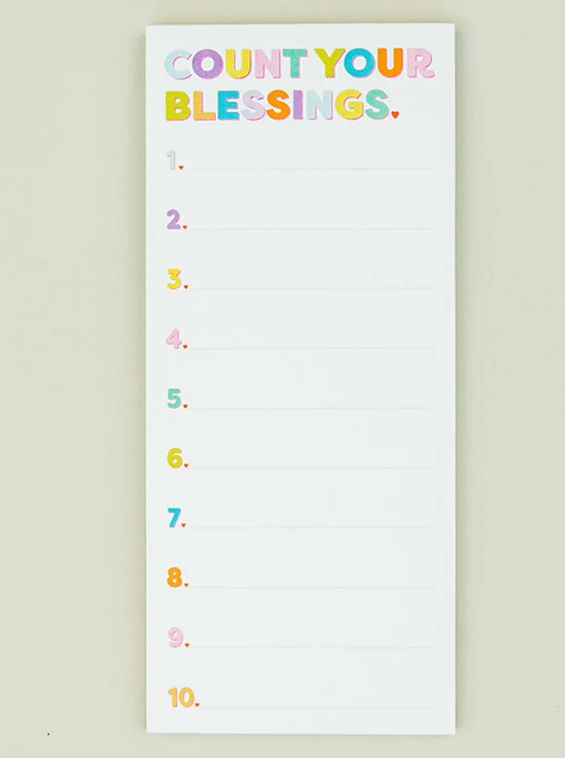 Blessings List Pad