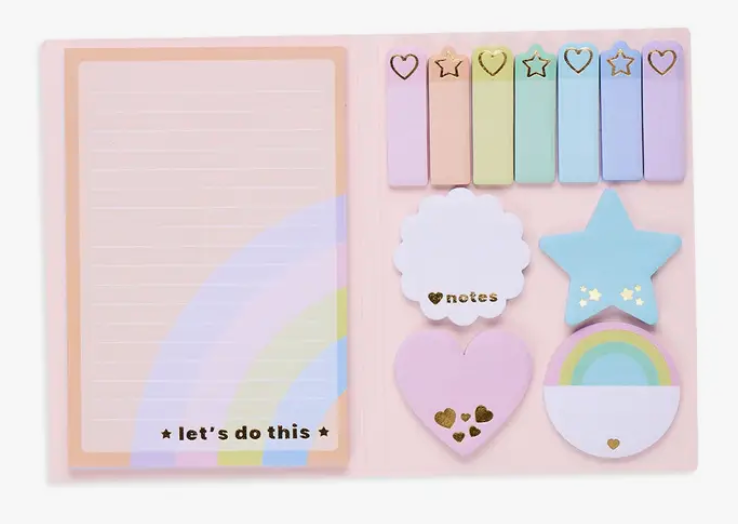 Pastel Rainbow Side Notes Sticky Tabs