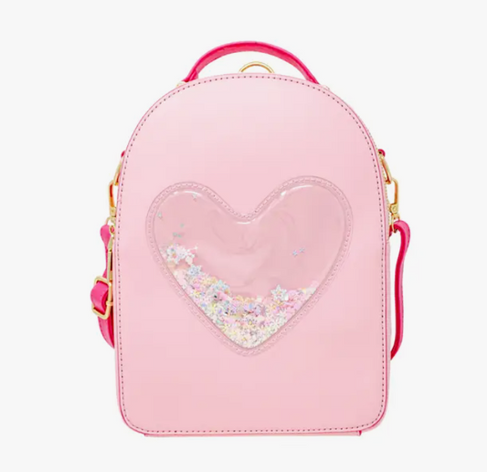 Pink Heart Confetti Backpack