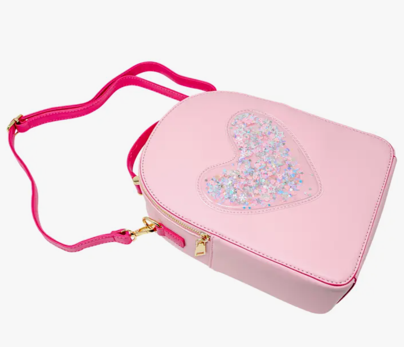 Pink Heart Confetti Backpack