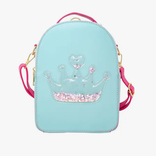 Teal Crown Confetti Backpack