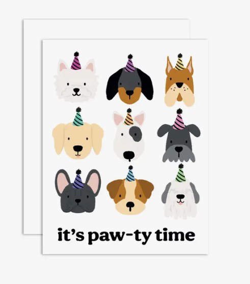 Pawty Time Card