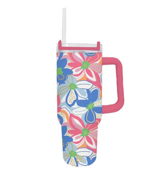 To-Go Handle 30oz Tumbler | Color Me Happy