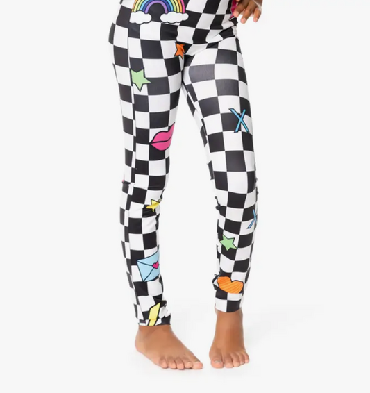 Black/White Checkered Leggings