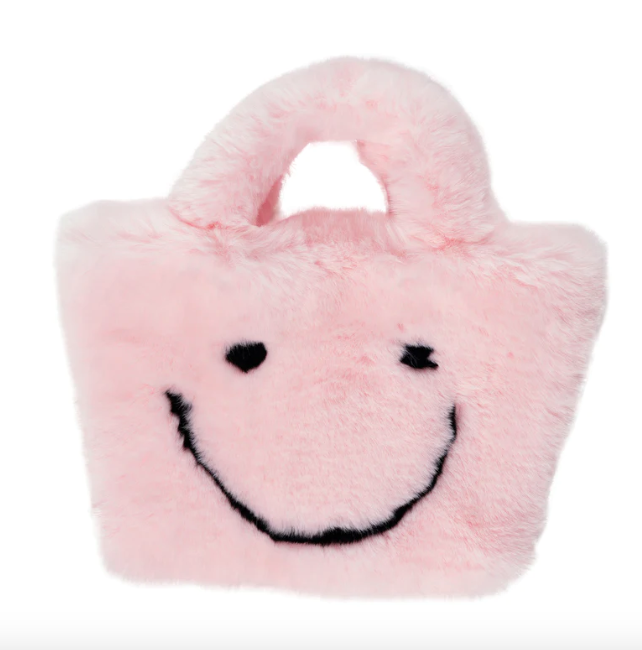 Smiley Face Fuzzy Purse