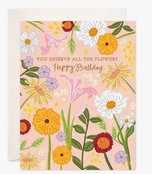 All the Flowers Birthday Card
