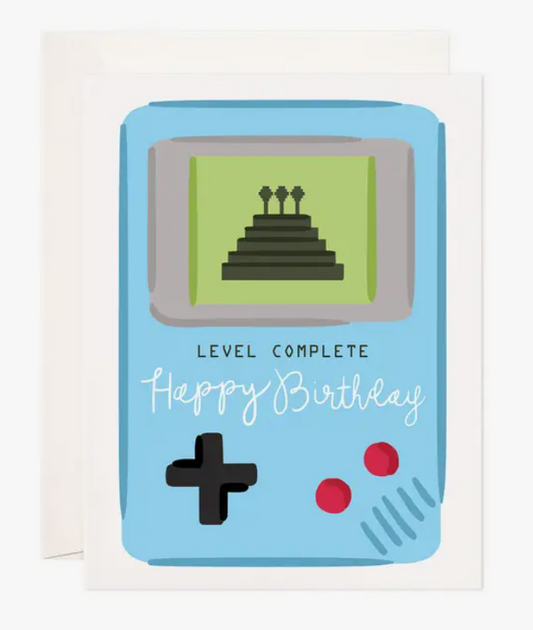 Level Complete Birthday Card