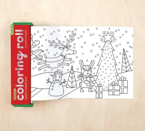 Merry Christmas Mini Coloring Roll