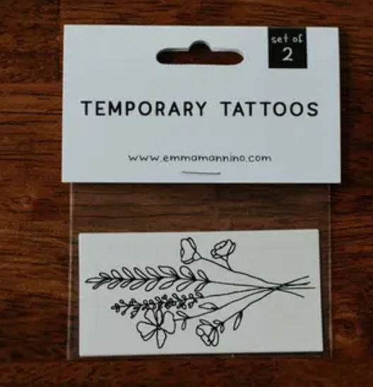 Mountainside Florals Temporary Tattoos