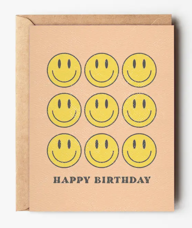 Fun Smiley Happy Birthday Card