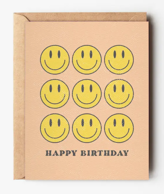 Fun Smiley Happy Birthday Card