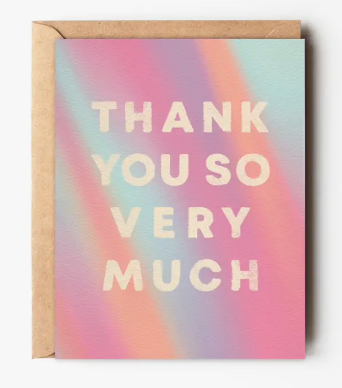 Colorful Thank You Card