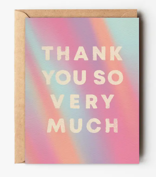 Colorful Thank You Card