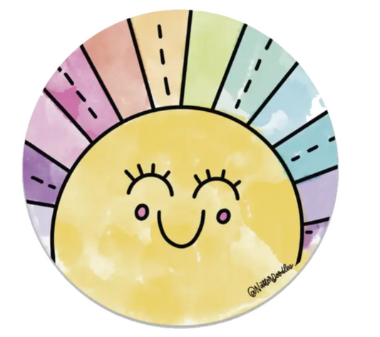 Rainbow Sunshine Sticker