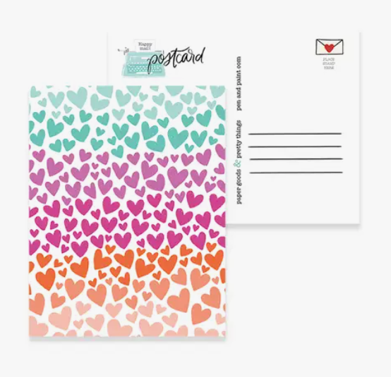 Happy Hearts Postcard