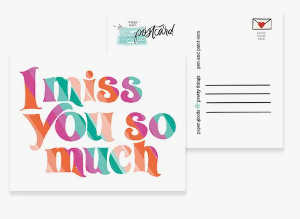 I Miss You So Much Postcard