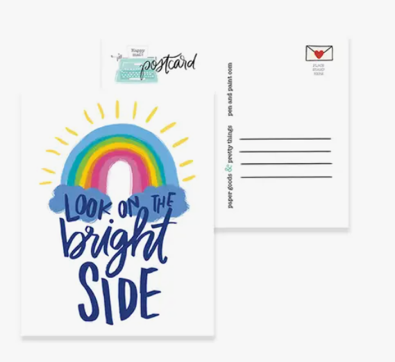 Look on the Bright Side Postcard