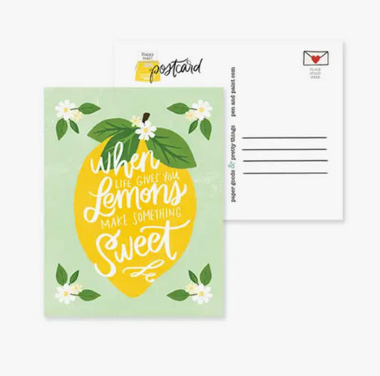 When Life Gives You Lemons Postcard
