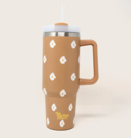 Sandstone Dancing Daisy 40oz Tumbler