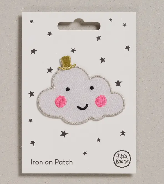 Cloud Iron on Patch