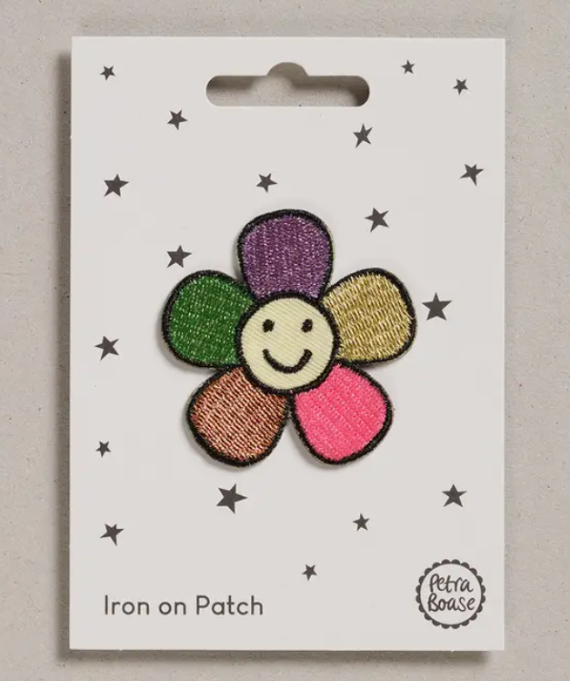 Happy Flower Iron on Patch