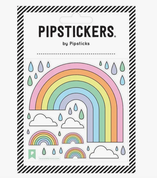 Fuzzy Rainbows Stickers