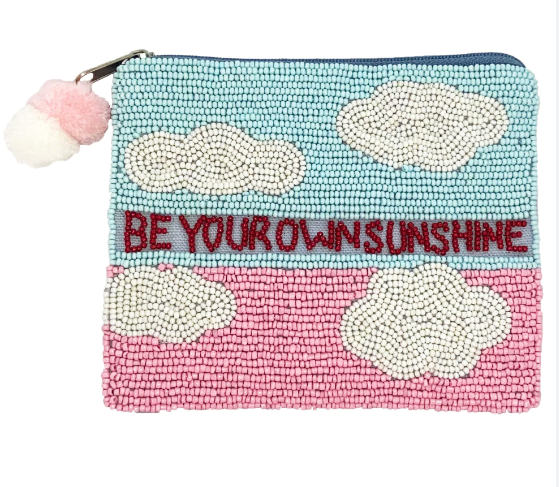 Be Your Own Sunshine Beaded Pouch