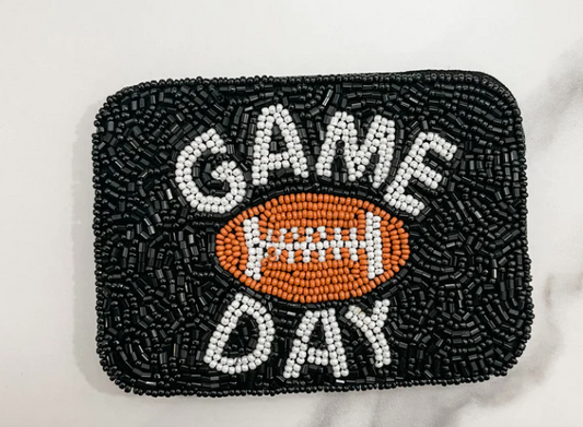 Gameday Football Beaded Card Holder