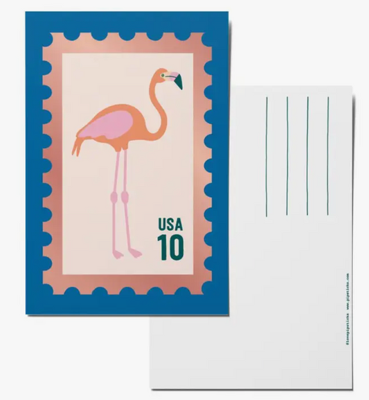 Pink Flamingo Postcard 12 Pack