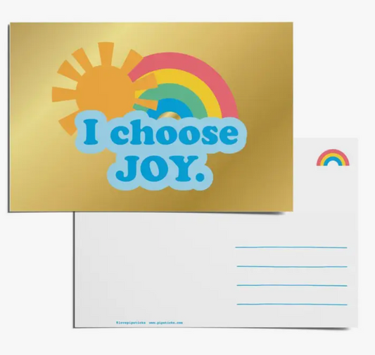 I Choose Joy Postcard 12 Pack