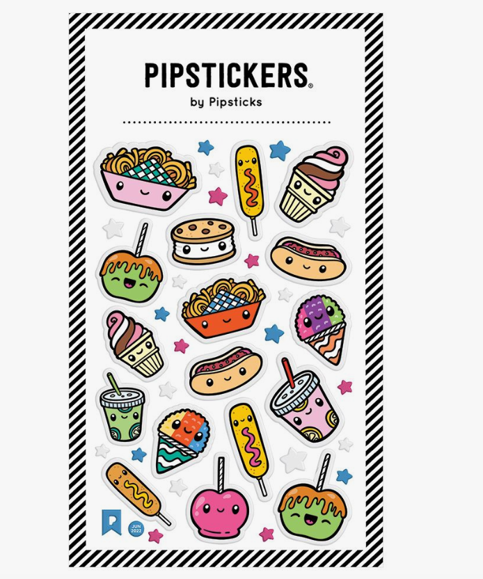 Puffy Carnival Treats Stickers