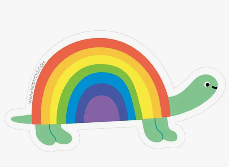 Rainbow Turtle Sticker