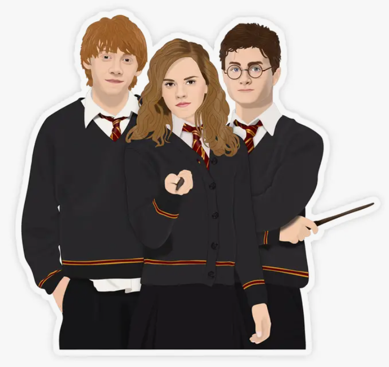 Harry Potter Golden Trio Sticker