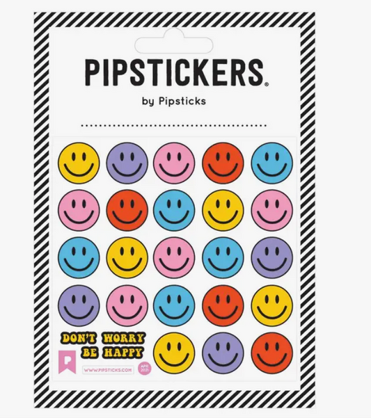 Fuzzy Smiley Faces Stickers