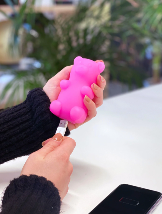 Pink Gummy Bear 4500 Power Bank