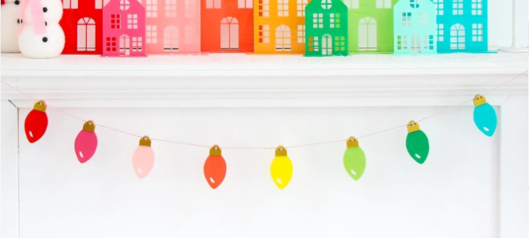 6' Kailo Chic Holiday Light Bulb Garland